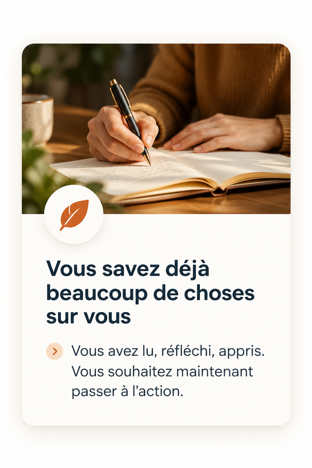 Vous savez déjà beaucoup de choses sur vous